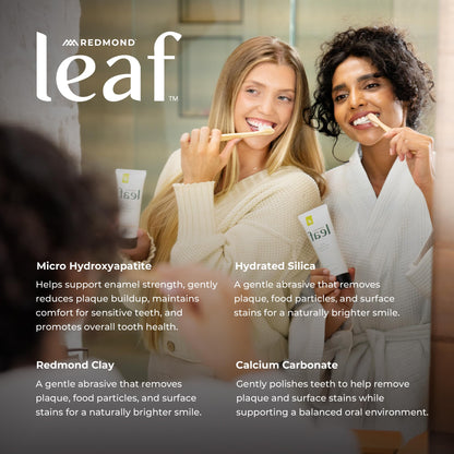 REDMOND Leaf Micro Hydroxyapatite Toothpaste Tube (Variety Pack)