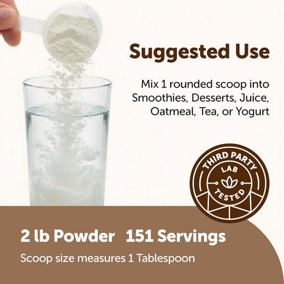 Micro Ingredients Organic Coconut Milk Powder, 2 Lb | Plant-Based Creamer for Coffee, Tea & Smoothies | Rich & Creamy, Easy Mixing | Non-GMO, Gluten-Free, Keto & Paleo Friendly