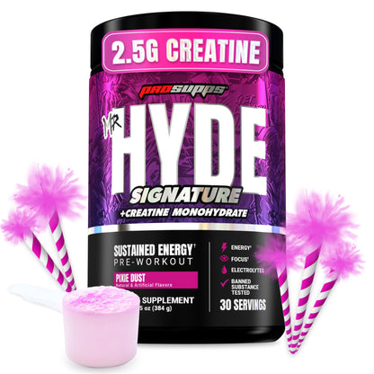 ProSupps Mr. Hyde Signature Pre Workout Powder with Creatine, Beta Alanine & Caffeine - Performance, Energy & Endurance - Clean Fitness & Gym Supplements for Men & Women (Blue Razz, 30 Servings)
