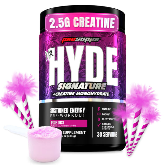 ProSupps Mr. Hyde Signature Pre Workout Powder with Creatine, Beta Alanine & Caffeine - Performance, Energy & Endurance - Clean Fitness & Gym Supplements for Men & Women (Blue Razz, 30 Servings)