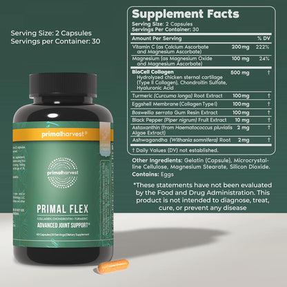 Primal Harvest Flex - Daily Supplement, Gluten & Dairy Free