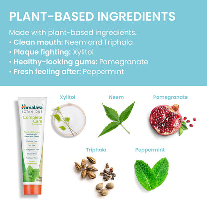 Himalaya Botanique Complete Care Toothpaste, Herbal Variety 4 Pack, 5.29 oz