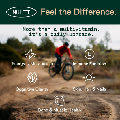 Adapt Naturals Multivitamin for Women & Men, Bioavailable & Easy-to-Absorb | Multivitamin Daily Supplement with Biotin, Niacin, Vitamin A, B, C, D, E, K1, Zinc, Magnesium, Immune Support - 30 Day Supply
