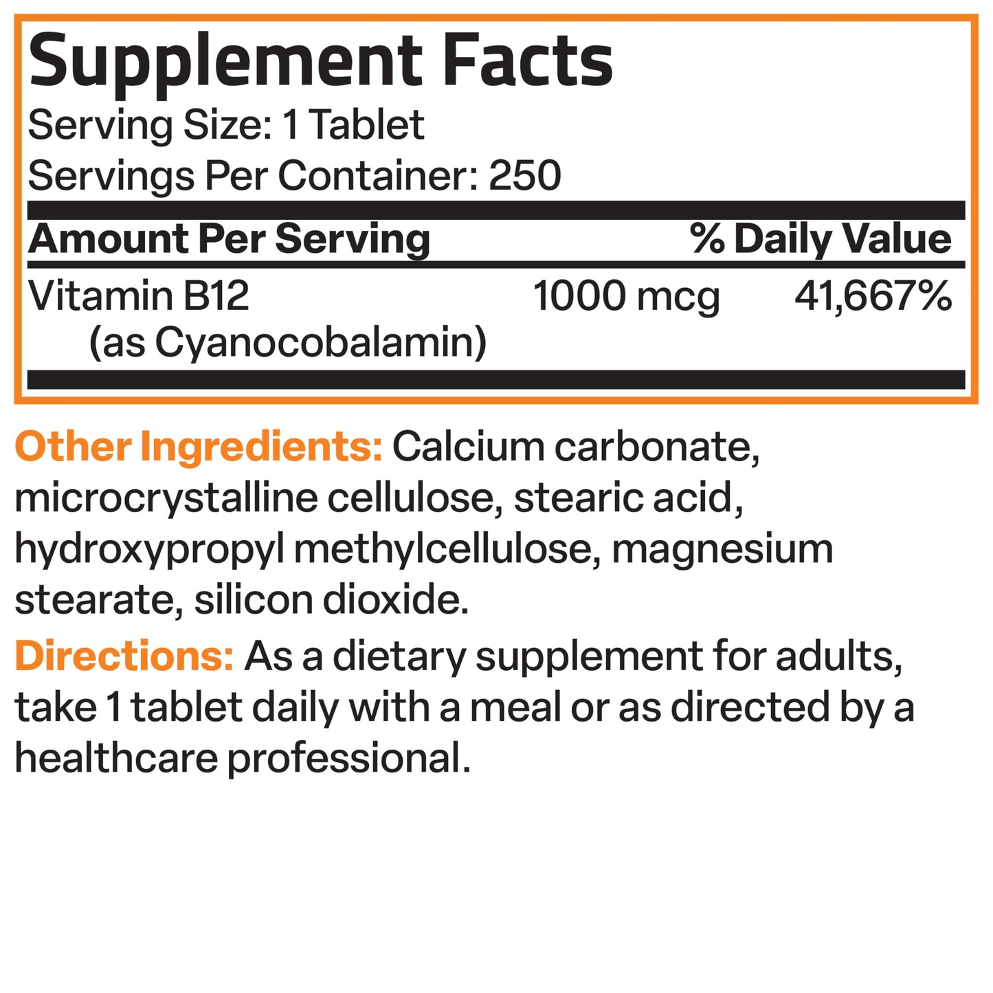 Bronson Vitamin B12 1000 mcg Sustained Release Premium Non GMO Tablets Supports Nervous System, Healthy Brain Function and Energy Production, 100 Count