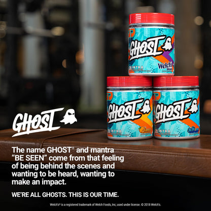 GHOST Intra Workout Powder, Welch's Grape - BCAAs &, EAAs, Nootropics & Hydration - Essential & Branch Chain Amino Acids Supports Muscle Recovery & Focus - Pre, Intra & Post Workout Powders