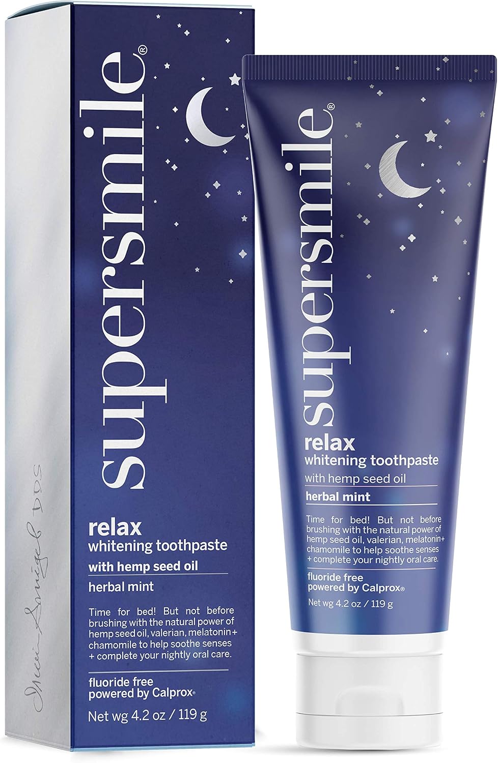 Supersmile Relax Calming Herbal Mint Whitening Toothpaste, 4.2 Oz