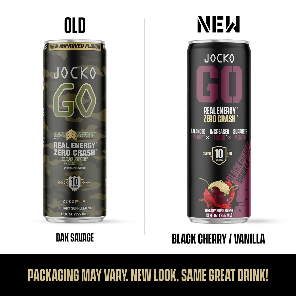 Jocko GO Energy Drink - KETO, Vitamin B12, Vitamin B6, Electrolytes, L Theanine, Magnesiu