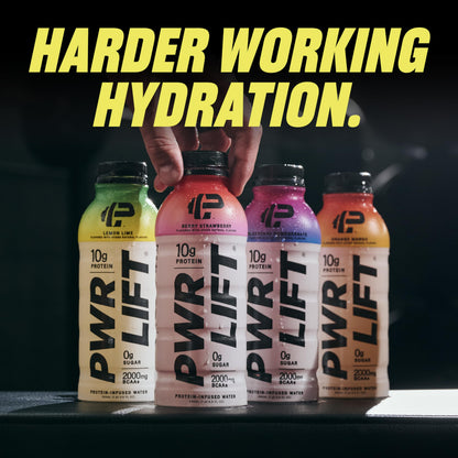 Whey Protein Water Sports Drink by PWR LIFT | Blueberry Pomegranate | Keto, Vitamin B