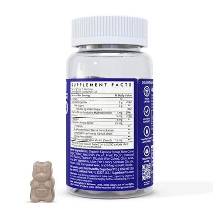SugarbearPro Sleep Aid Gummies for Adults with Melatonin 4mg, Magnesium, L-Theanine