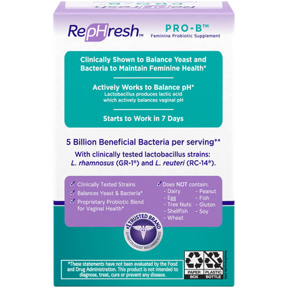 RepHresh Pro-B Probiotic Feminine Supplement