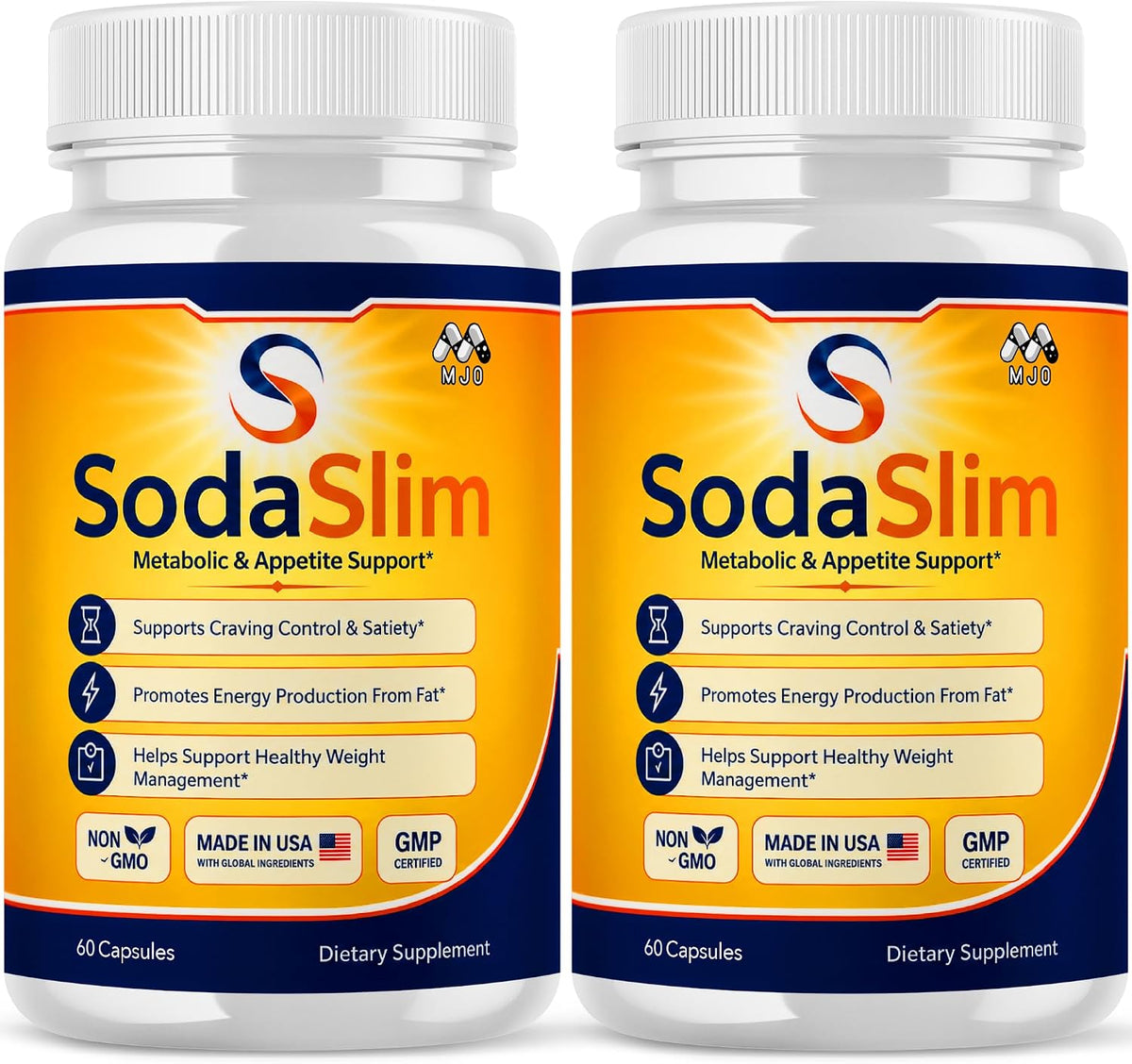 Sodaslim capsules for Weight Management Soda Slim Pills 2-Pack 120 Capsules