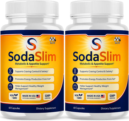Sodaslim capsules for Weight Management Soda Slim Pills 2-Pack 120 Capsules