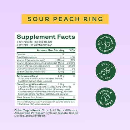 Bloom Nutrition Pre Workout Powder, Raspberry Lemonade, 30 Servings | Beta Alanine, Ginseng and L Tyrosine for Amino Energy, Natural Caffeine from Green Tea Extract, Keto, Sugar Free Drink Mix