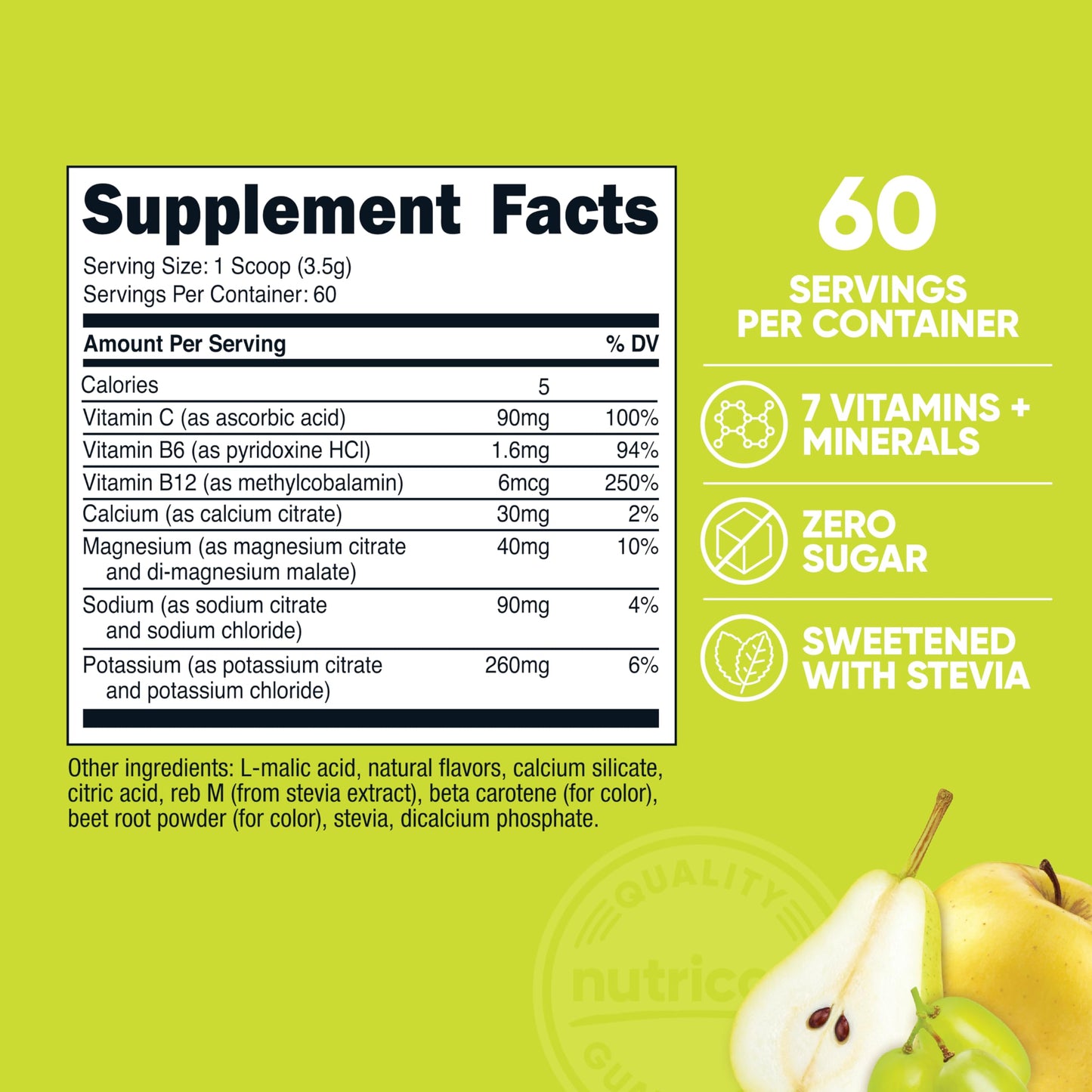 Nutricost Electrolyte Complex Powder (120 Servings, Fruit Punch) | Hydration Supplement Drink Mix with Vitamins and Minerals