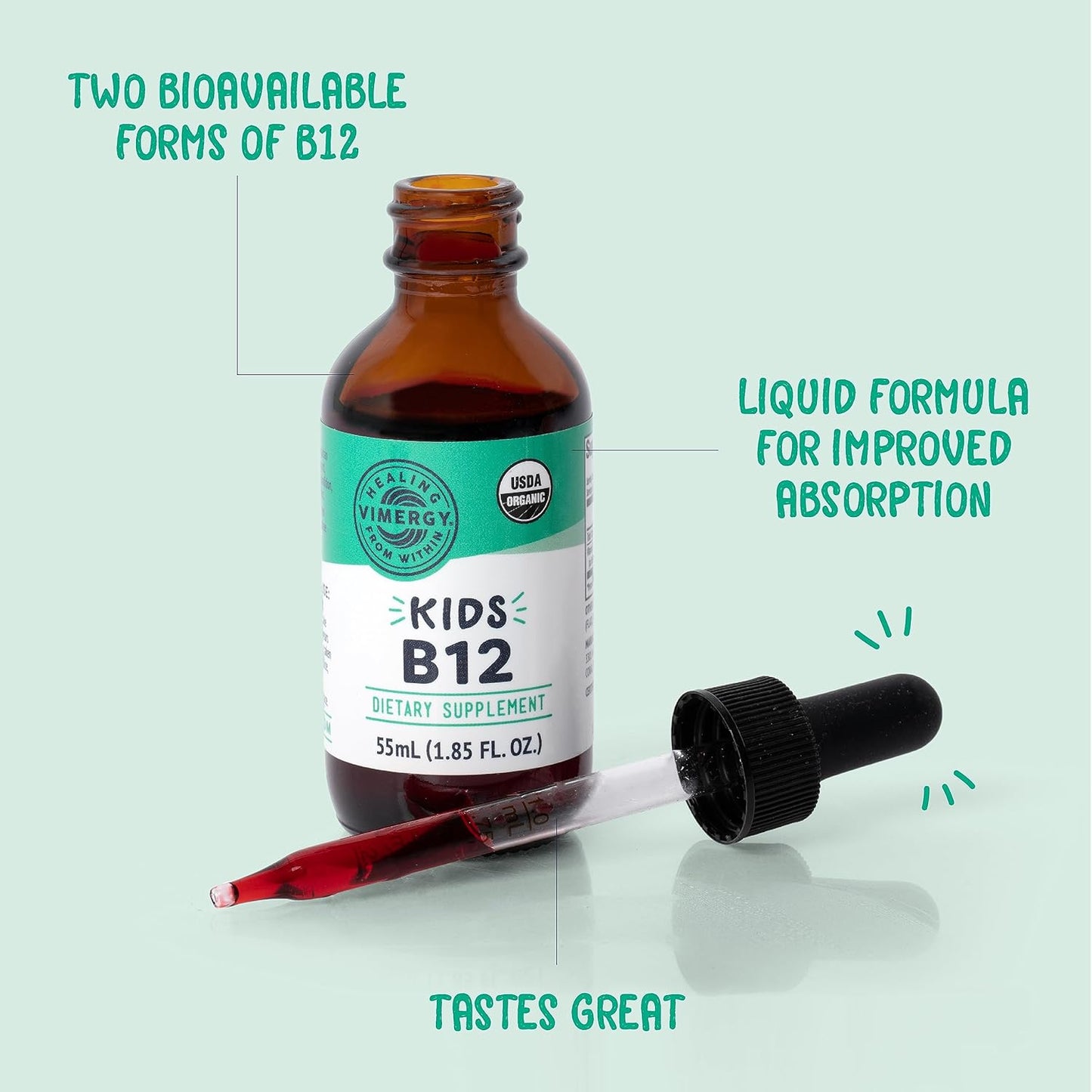 Vimergy Kids Zinc (55mL) and Kids B12 (55mL) - Kits