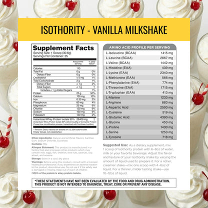 Nutrithority - Isothority (Caramel Coconut Cookie) (25 Servings)
