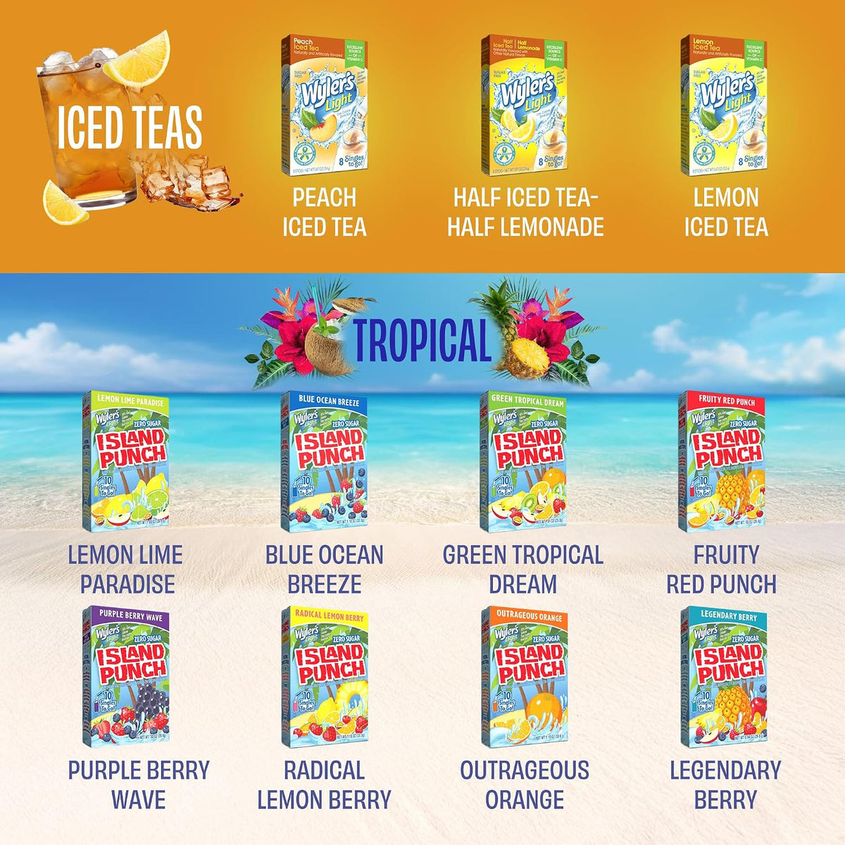 Wyler's Light Singles To Go 176ct - 176 Sugar Free Drink Mix Packets