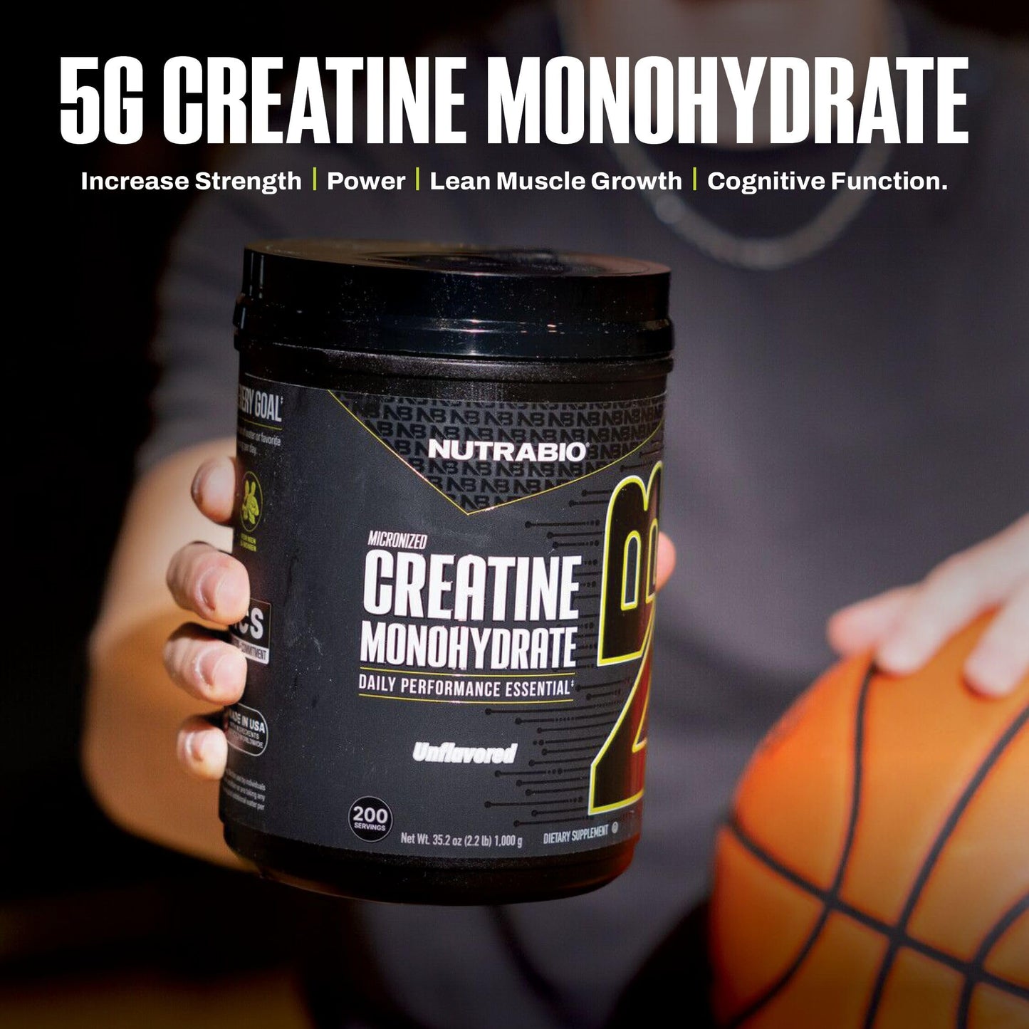 NutraBio Pure Micronized Creatine Monohydrate Powder Supplement, Unflavored, (300 g) - Supports Bulk Muscle Energy, Recovery, and Strength - HPLC Tested Creatine Powder Supplement for Men and Women