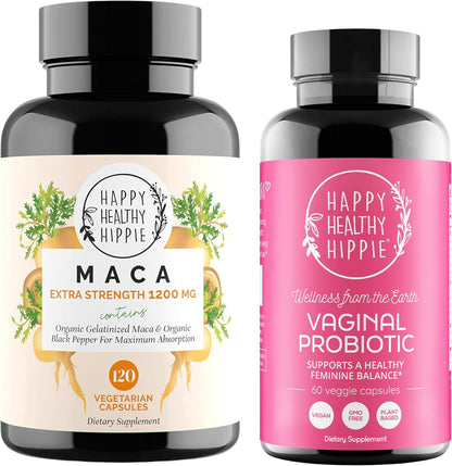 Vaginal Probiotics for Women & Organic Maca Root Capsules