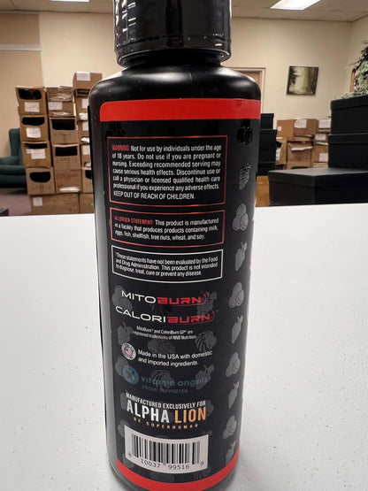 ALPHA LION Burn2O L-Carnitine Liquid 2000mg – Stim Free Super Thermogenic Fat Burner with MitoBurn® & CaloriBurn GP®, Metabolism Booster, Zero Calorie, Sugar-Free (31 Servings, Grapezilla Flavor)