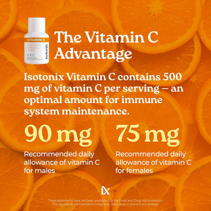 Isotonix Vitamin C Powder, 500mg Buffered Vitamin C, 90 Servings