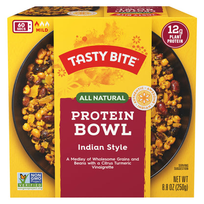 TASTY BITE Indian Protein Bowl, 8.8 Ounce, Pack of 6, Ready to Eat, Microwaveable
