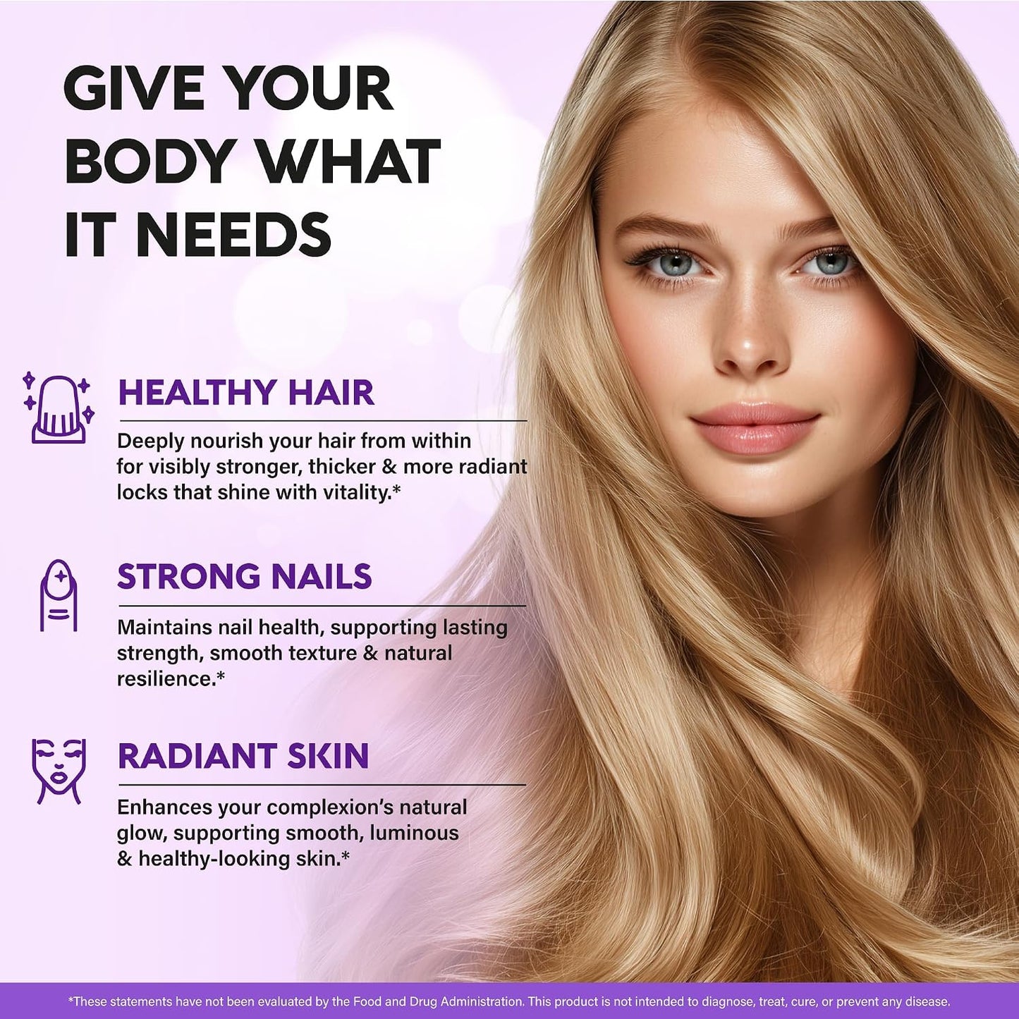 Biotin 10000 mcg with Silicon - Pharmaceutical Grade Biotin Supplement for Women - Hair Growth Support, Skin & Nails - Max Strength & 100% Bioavailability - Lab Tested - 120 Softgels, 120 Days Supply