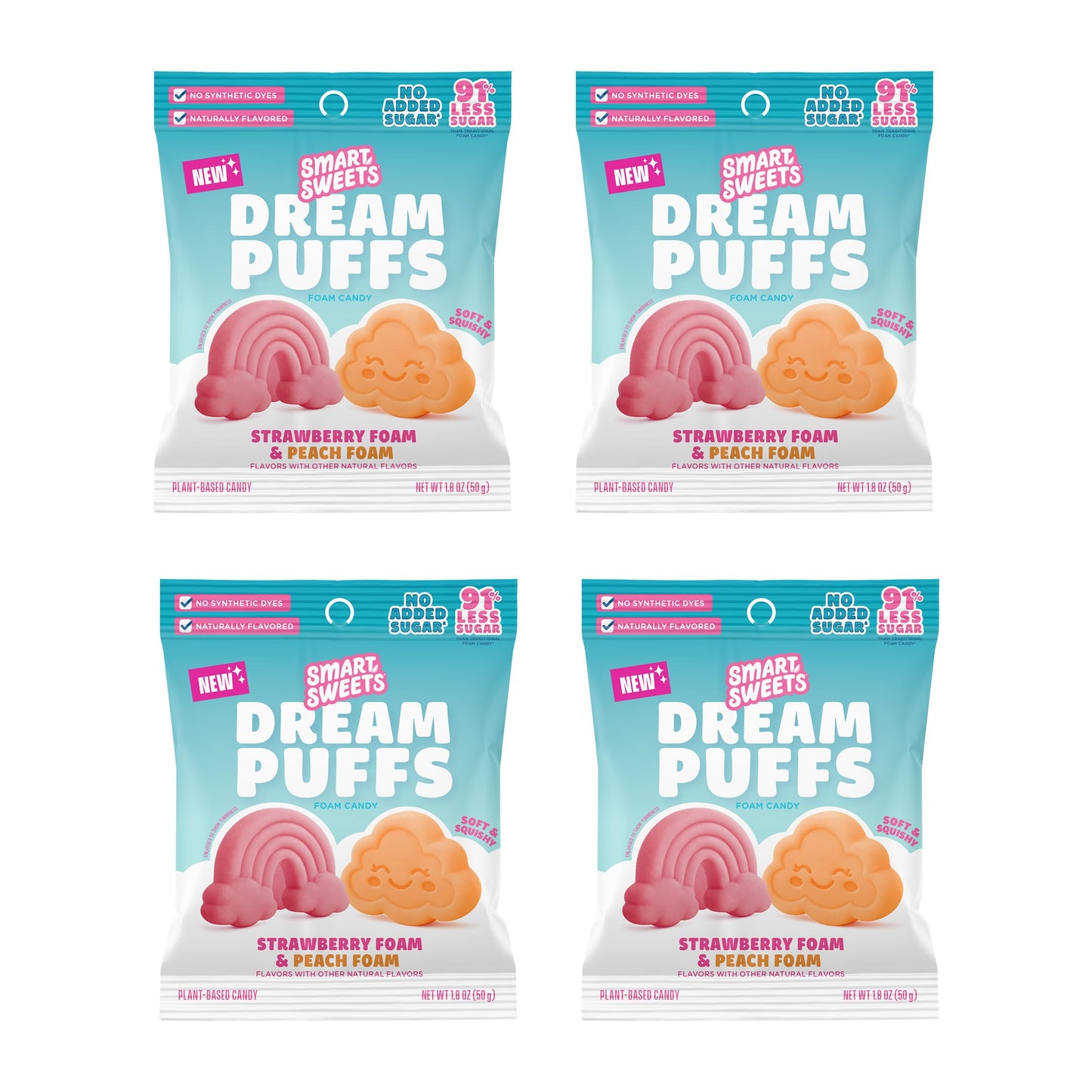 SmartSweets Sweet Fish, Low Sugar Gummy Candy (3g), Low Calorie (130), Gluten-Free -1.8oz (Pack of 6) Packaging may vary | Gluten Free, Plant Based, Healthy Snacks For Adults & Kids, Fiber Candy, Fun Chewy Berry Flavored Gummies, Healthy Candy
