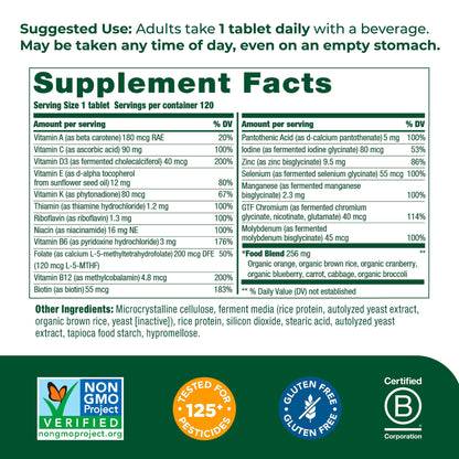 MegaFood Women's 55+ One Daily Multivitamin for Women with Vitamin A, Vitamin C