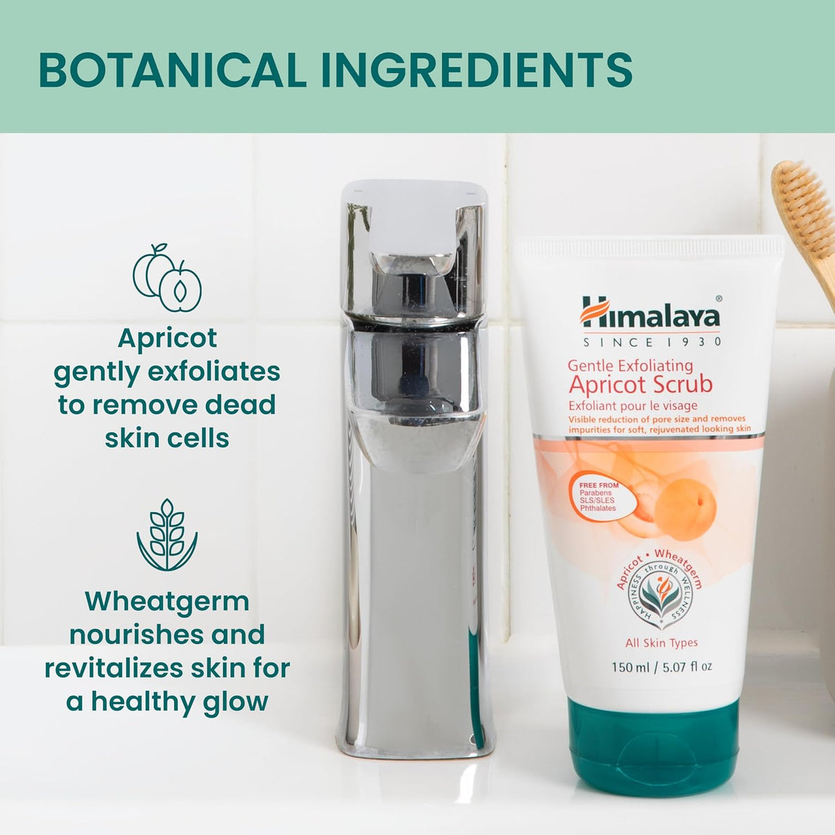 Himalaya Gentle Exfoliating Apricot Face Scrub for Deep Cleansing, 150 ml