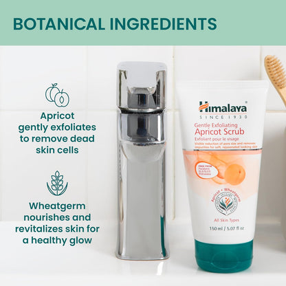Himalaya Gentle Exfoliating Apricot Face Scrub for Deep Cleansing, 150 ml