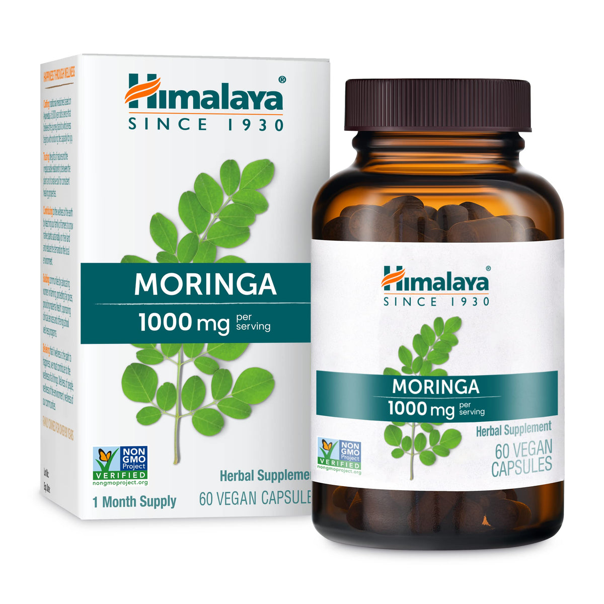 Himalaya Moringa, 60 Capsules, Green Superfood for Antioxidant Support and Wellness