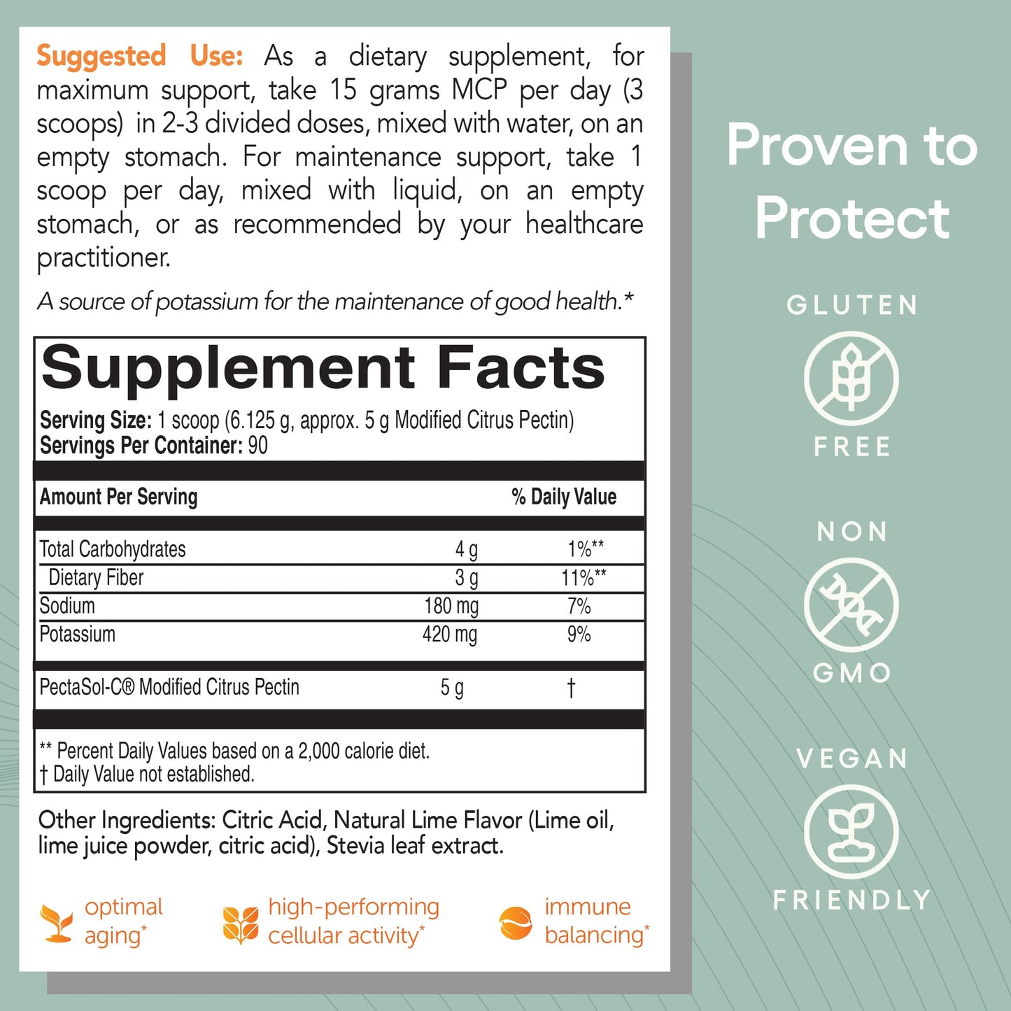 EcoNugenics PectaSol Modified Citrus Pectin – 184g Berry Powder – Total-Body Health Supplement to Support Immune System, Inflammation Response & Healthy Aging + Maintain Healthy Galectin-3 Levels