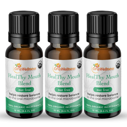 OraWellness Nut Free Healthy Mouth Blend Organic Tooth Oil, Fluoride Free