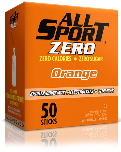 All Sport Zero Powder Sticks, Sugar Free, Strawberry Banana, 50 Count