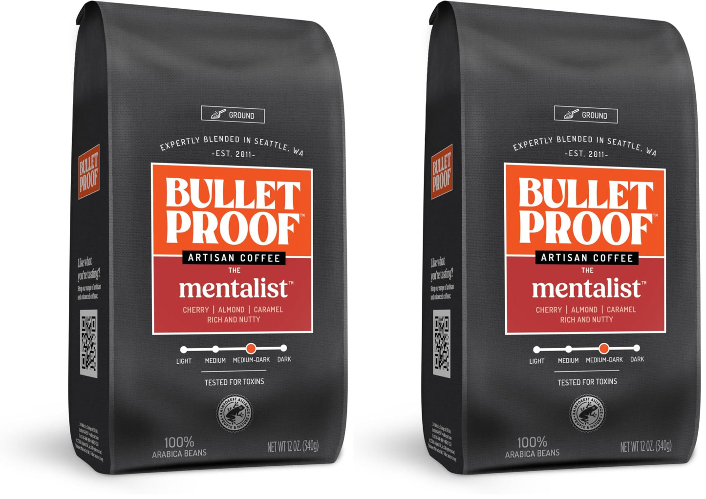 Bulletproof Original Medium Roast Ground Coffee,100% Arabica Coffee, Clean Coffee Tested for Toxins, Sustainably Sourced, 12 Ounces