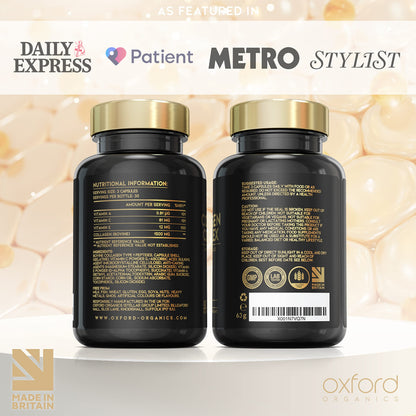 Advanced Collagen Complex | 1593mg Vitamin Boosted Complex for Glowing Hair, Skin & Nails
