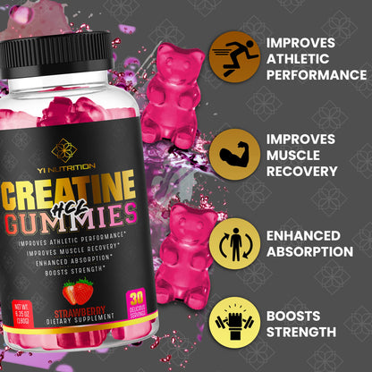 Yi Nutrition Creatine HCL Gummy - World's First Pre-Workout Creatine HCL Gummies!