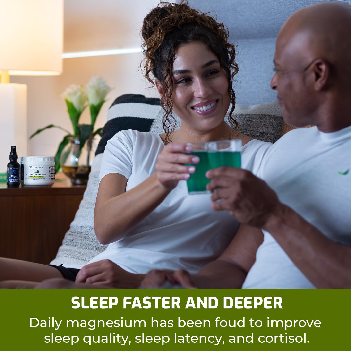 BIOptimizers Sleep Breakthrough 2.0 – Natural Support Supplement | Calming Relief Aid Adults | Non Habit Forming | 202.5 g Powder Blue Berry Dreams