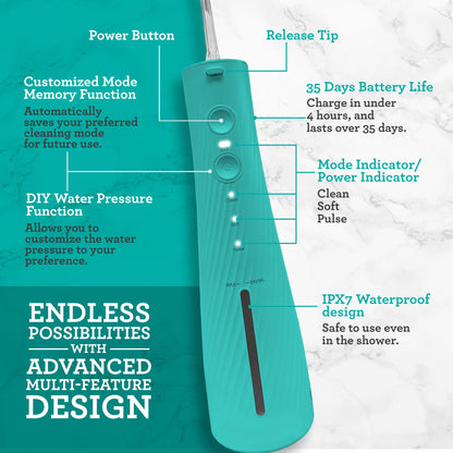 GuruNanda Electric Toothbrush & Water Flosser, 4 Toothbrush Heads, 4 Tips