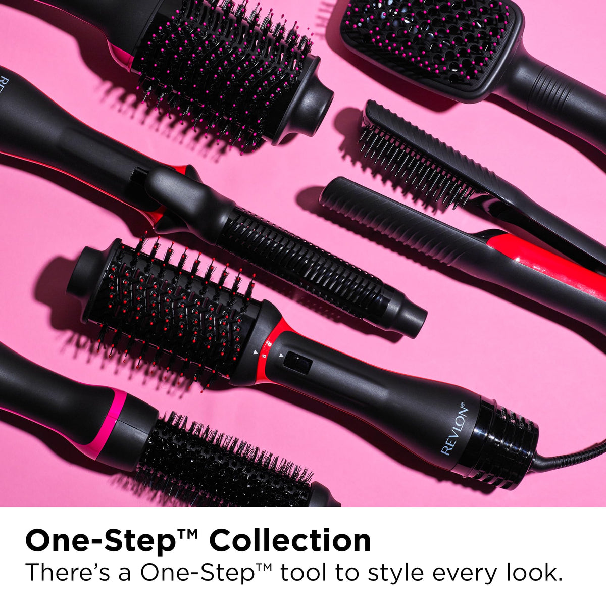 Revlon One Step Volumizer PLUS 2.0 Hair Dryer and Hot Air Brush | Dry and Style (Black)