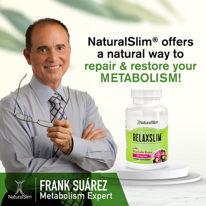 Naturalslim Relaxslim for Metabolism, Helps Control Appetite, Fat & Stress Support - Adaptogen Supplements