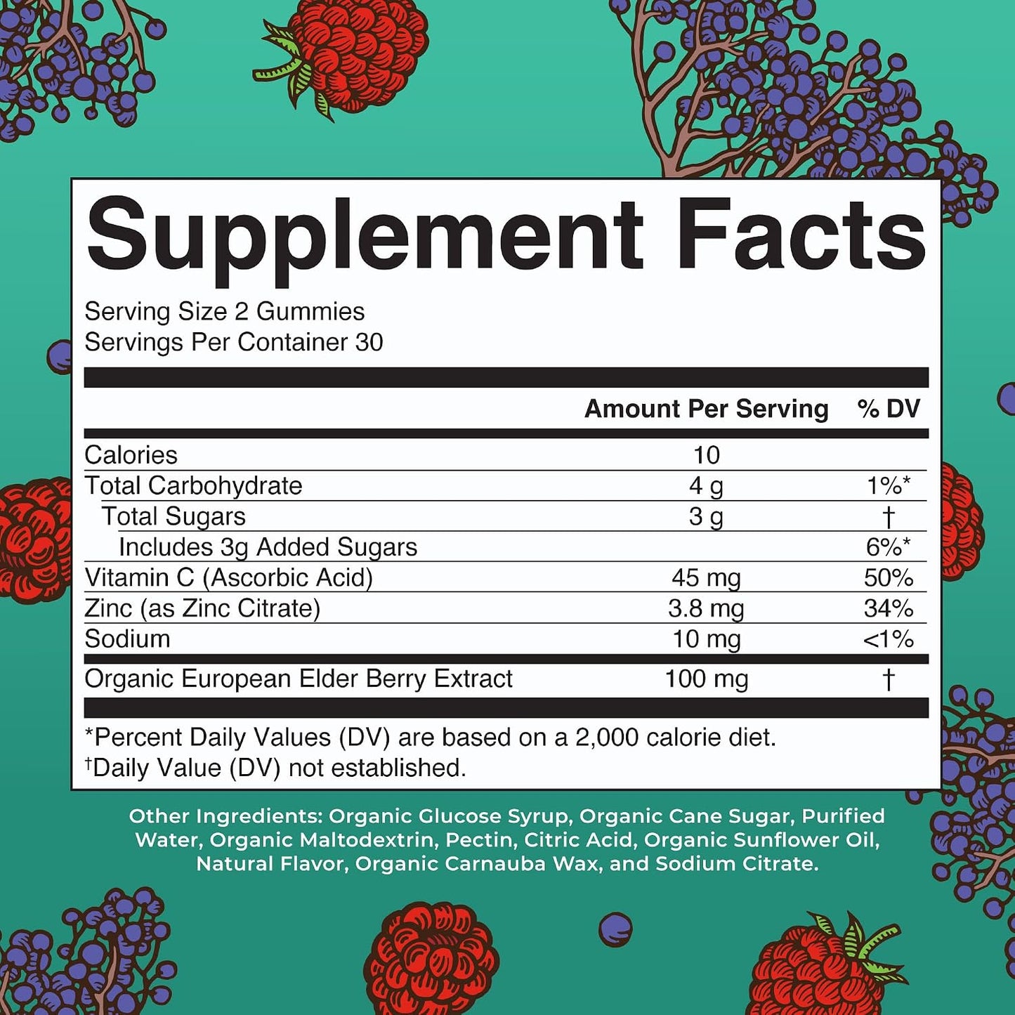 MARYRUTH'S Organics Kids Immune Support Gummies | USDA Organic | Vitamin C, Zinc, and Elderberry Gummies for Kids| Immune Support for Ages 4+ | Vegan | Non-GMO | Gluten Free | 60 Count