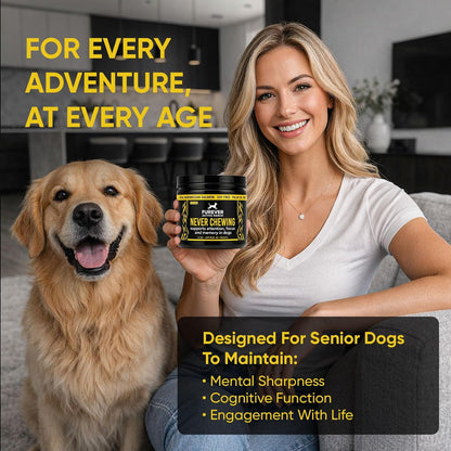 Furever Active Pet Neuro Chewing, Formulated with Organic Carrots, Celery, Lemon, Beets, Support Brain Health in Dogs, Overall Cognitive Performance, Memory and Alertness | 6oz, 85 Chews (1)