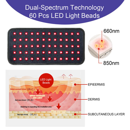 Kate brothers Red Light Therapy Belt - for Neck Near Infrared Light Therapy & Red Light Therapy
