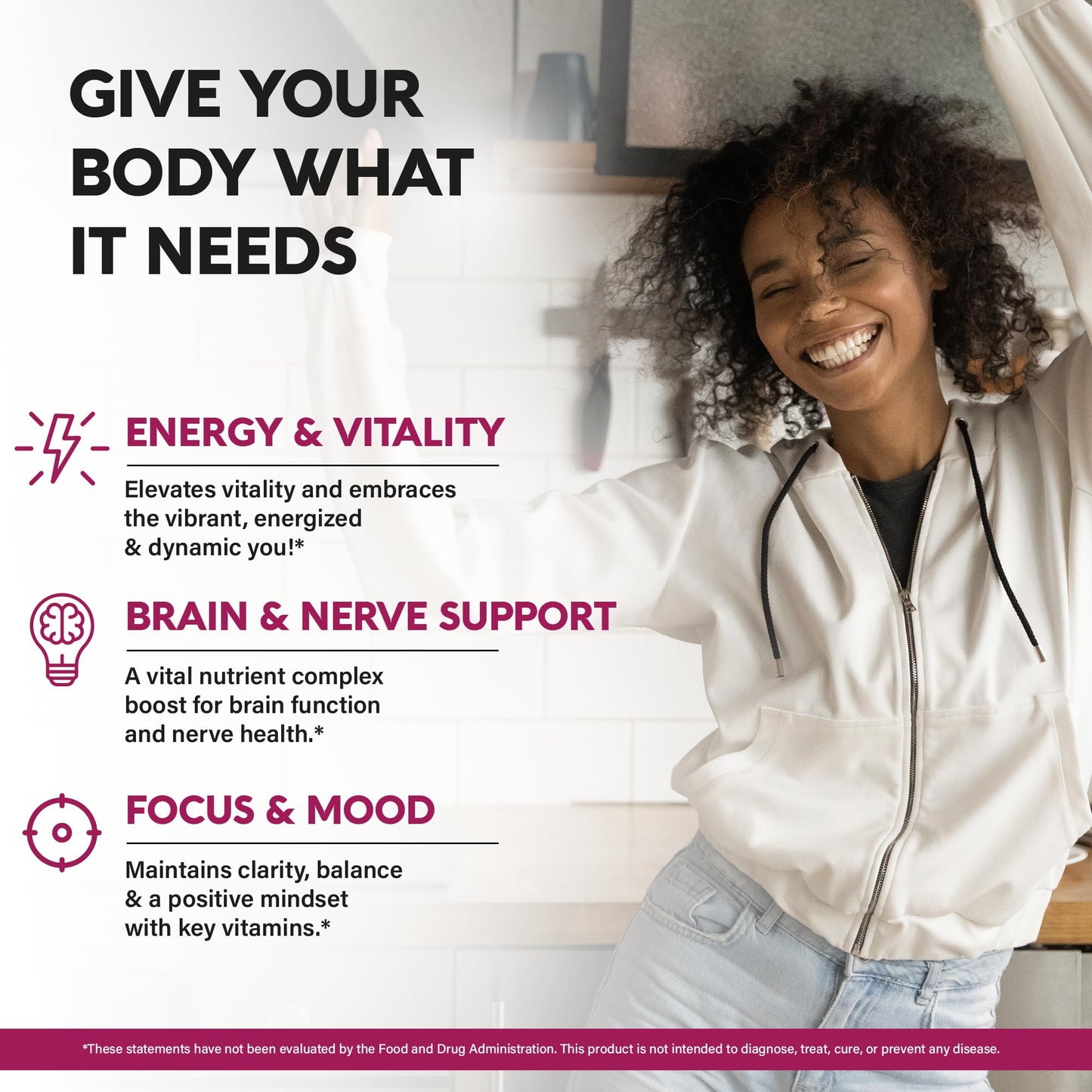 USDA Organic Vitamin B-Complex B5 Pantothenic Acid | B12 Methylcobalamin | B1 Thiamine | B6 Pyridoxine | B7 Biotin | B9 Folic | B3 Niacinamide - B Complex Liquid Drops, Natural Berry Flavor, 2fl oz