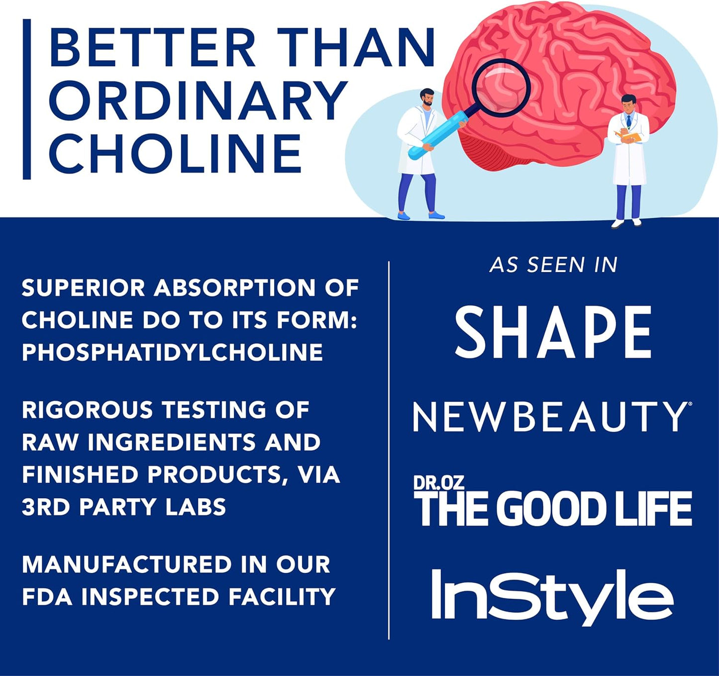 PLANT.O NUTRITION Choline Phosphatidyl Supplement | High Potency 430mg Phospholipid Complex | Promotes Energy, Liver, Brain, & Cognitive Health | 60 Softgels
