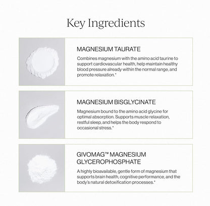 CYMBIOTIKA Liposomal Magnesium Complex for Sleep, Calm, Relax & Recovery | 3 forms: taurate, bisglycinate & glycerophosphate. Highly absorbable, stomach-friendly. Vanilla Almond, 28 pouches. Vegan.