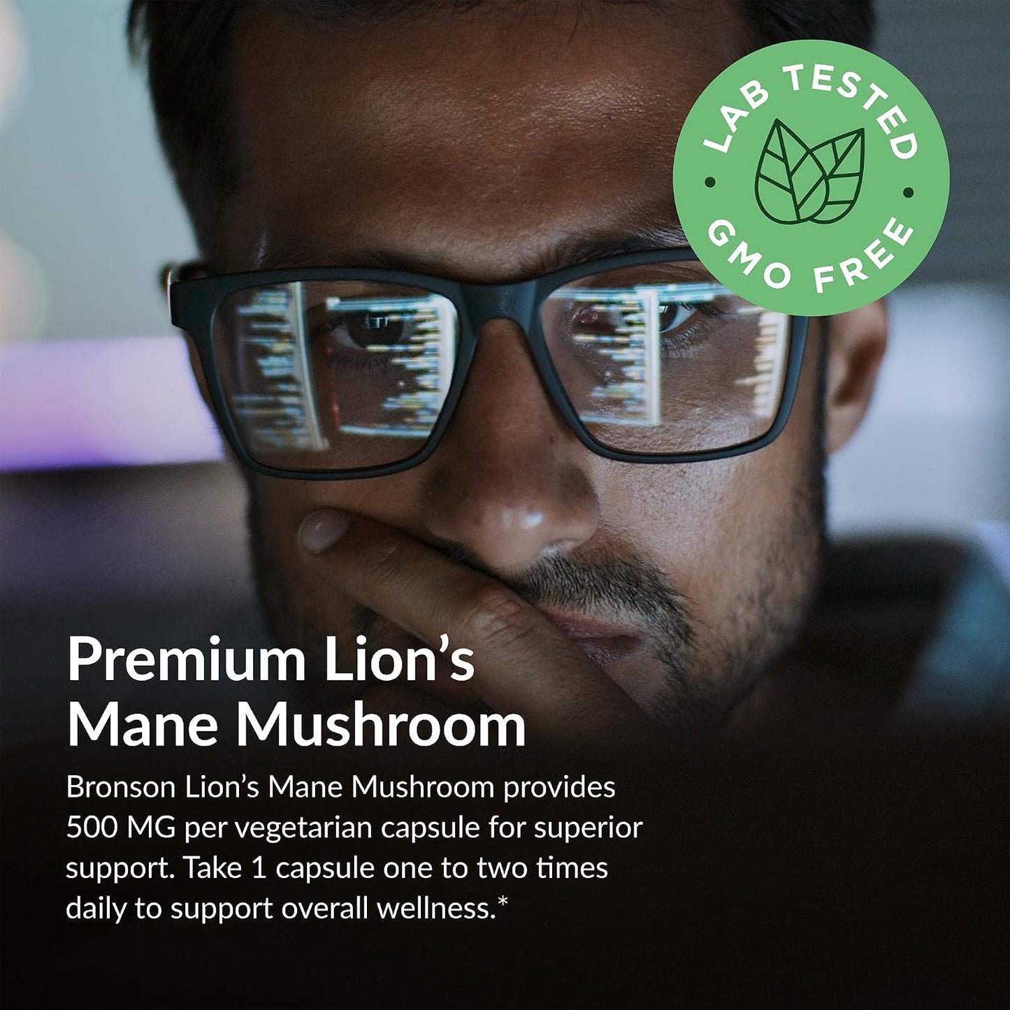 Futurebiotics Lion's Mane Mushroom 500 MG Vegan Friendly Formula, 60 Capsules