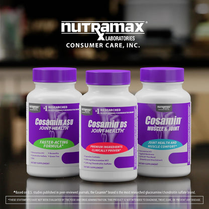 Nutramax Cosamin Muscle & Joint Health Supplement, 74 Capsules | Works to Decrease Cartilage Breakdown, Supports Joints, and Reduces Muscle Soreness to Accelerate Recovery After Exercise